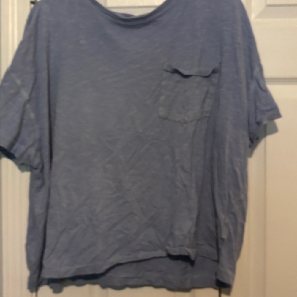 Universal Thread Heathered Light Blue Crew Neck Tee